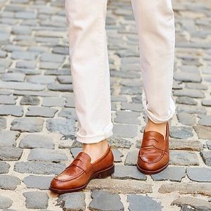 JCREW Ludlow Penny Loafers (English Tan) - size 10